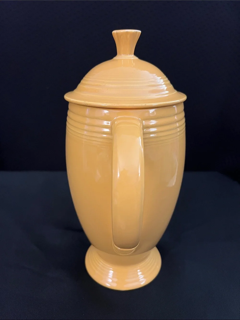 Fiestaware Yellow Coffee Pot and Lid